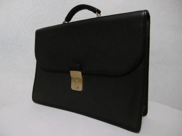 Coach　コーチ　レザーブリーフケース 　書類カバン　アメリカ製　USA製　ブラック　黒　ビジネスバッグ