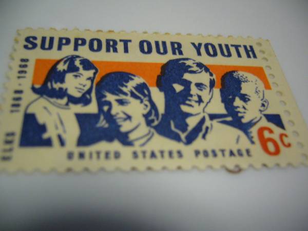 海外・外国の切手　United States support our youth 6c_画像1