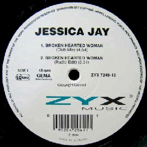 $ JESSICA JAY / BROKEN HEARTED WOMAN (ZYX 7249-12) 中島みゆき/ルージュ YYY24-482-8-8_画像1