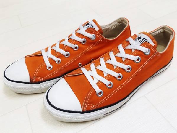 ★US8 26.5cm★CONVERSE コンバース ALL STAR オールスター オレンジ USA アメリカ製 ヴィンテージ 送料無料 希少 Y2K 00s 90s 80s 古着