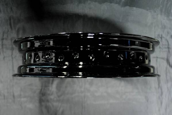 エストレヤ リア16インチ ホイールKIT ドラムハブ用 鉄リム黒とメッキのスポークのセットです 16インチホイールKIT_画像2