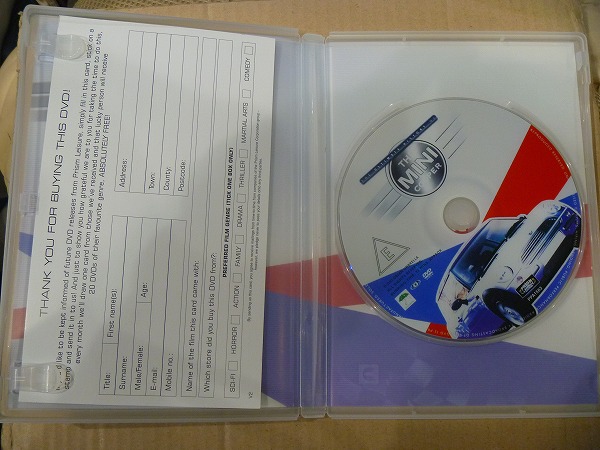 ミニ DVD THE MINI COOPER PAL方式 78分 USED_画像2