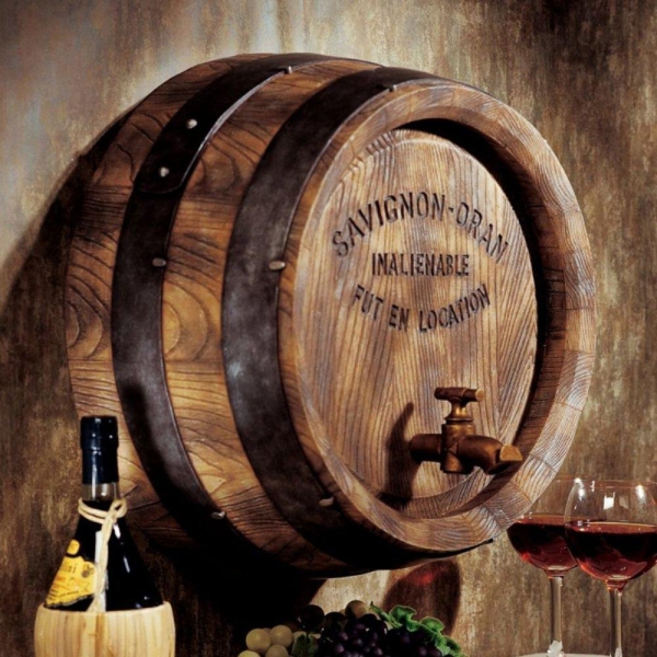 ワイン樽の壁掛け レプリカ置物雑貨酒樽インテリア壁飾りオブジェ装飾品飾り調度品ボルドーワイン酒小物ホームデコレーションウォールデコ