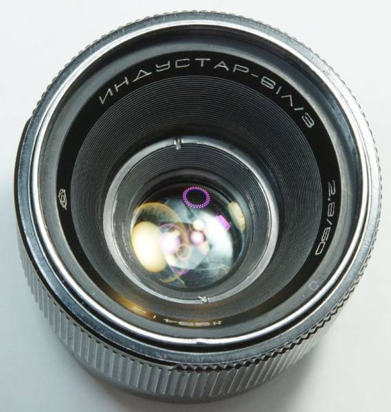 ソ連 LZOS制 Industar 61L/Z 2.8/50 1969年 Zenit 65RB-412 初期型 光沢黒 キリル文字 