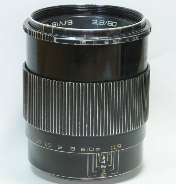 ソ連 LZOS制 Industar 61L/Z 2.8/50 1969年 Zenit 65RB-412 初期型 光沢黒 キリル文字 