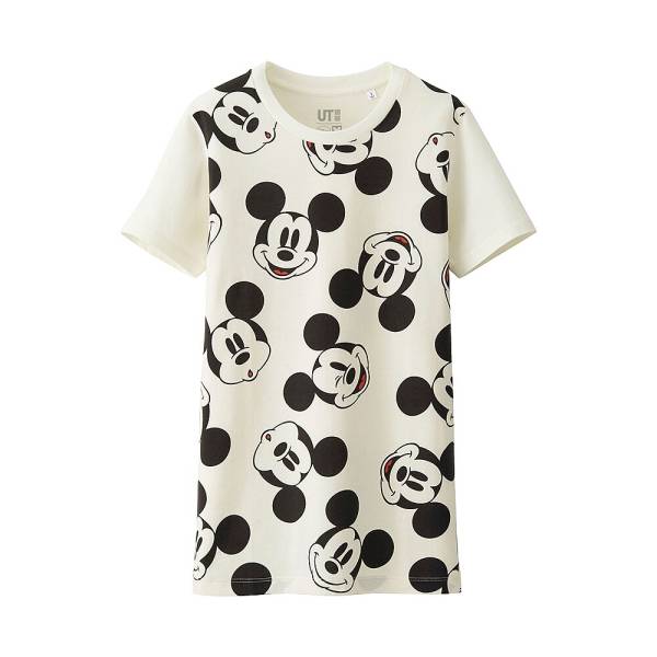 ラスト1點★ ユニクロ ディズニー ミッキー コラボ Tシャツ 顔 総柄 全身 UT 白 Mサイズ TDL ディズニーランド 新品 完売
