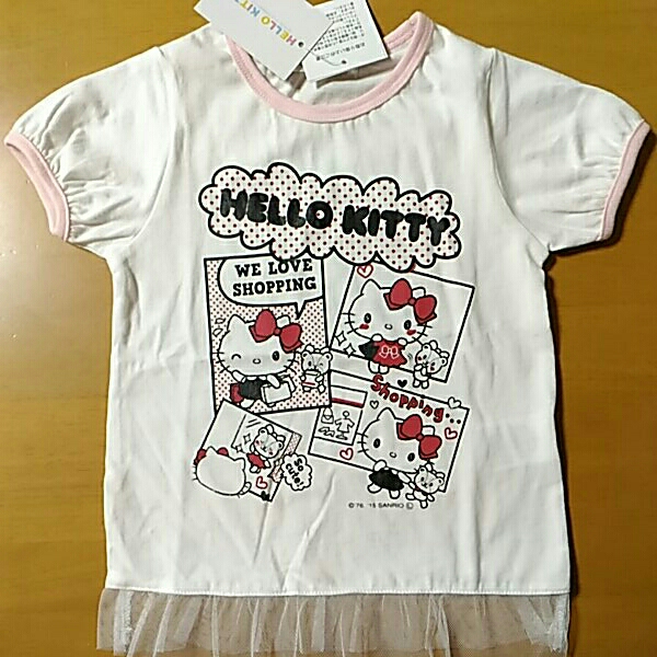  Sanrio Hello Kitty рубашка с коротким рукавом размер 95 ②
