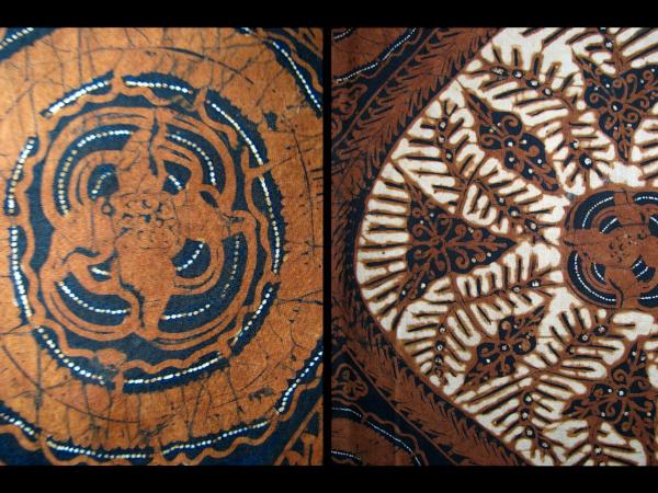  Indonesia * Java остров Solo. общий природа цвет batik старый ткань (SD-3)