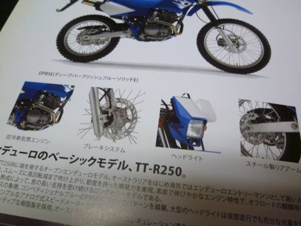 [Y500 быстрое решение ] Yamaha TT-R250 специальный каталог /2007 год модели / реимпорт 