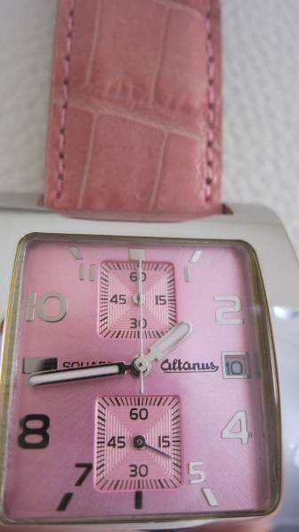 Altanus* Italy made arutans* Bick face wristwatch * beautiful goods 