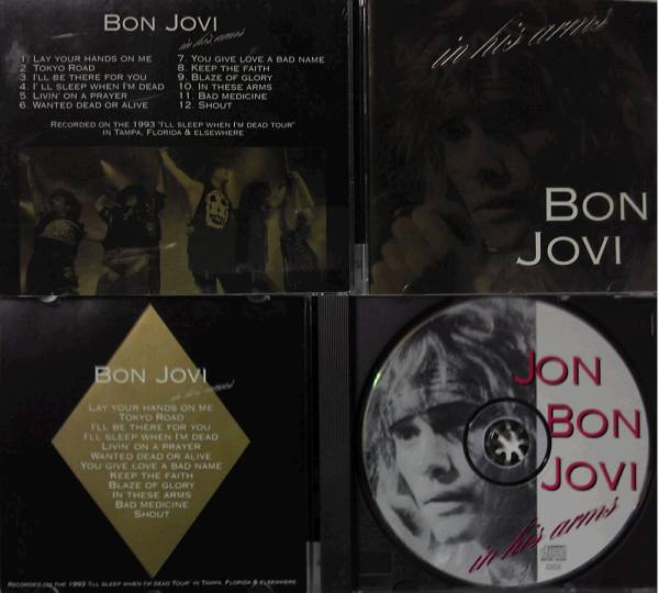 CD4枚 BON JOVI AT THE POWERSTATION(JON solo),IN HIS ARMS,SHOUT＆THE MOSCOW ROCK FESTIVAL 1989 _画像2