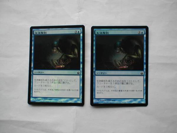 バイン　MTG 生体解剖/Vivisection foil 日本語4枚_画像1