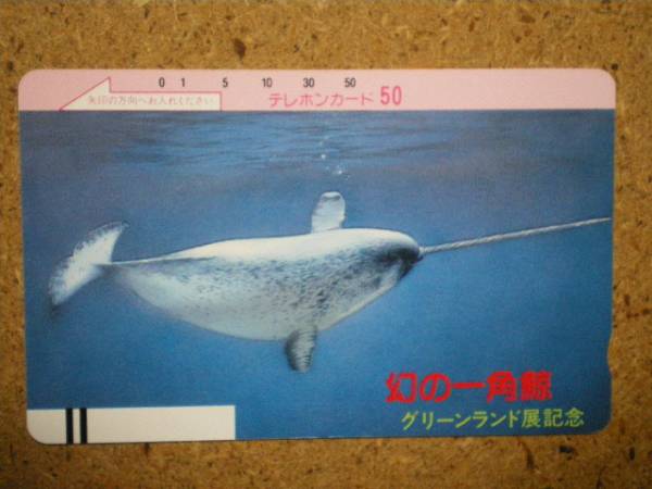 doub*110-9721 Greenland exhibition illusion. one angle . telephone card 