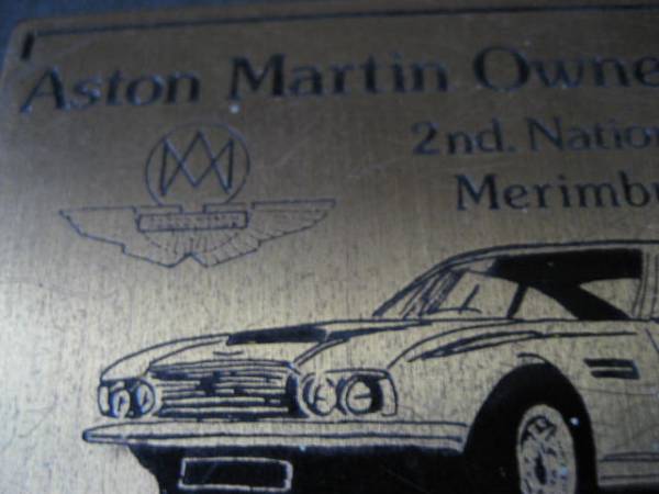 1977 year Aston Martin memory car badge *DB4*007 rare 