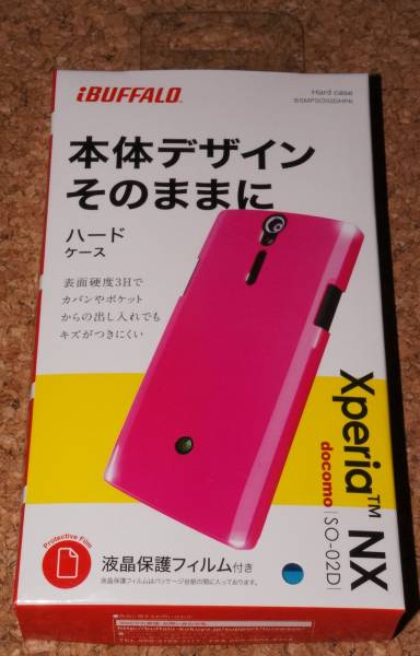 ★新品★iBUFFALO Xperia NX docomo SO-02D ハードケース ピンク_画像1