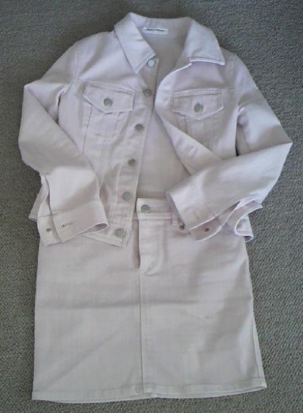  Pinky & Diane * pink Denim jacket & miniskirt set 