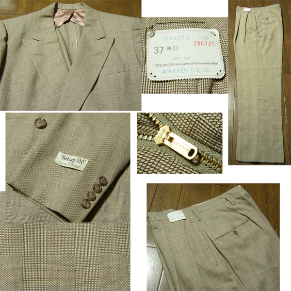  Vintage dead stock suit /50\'s, rockabilly,FIFTIES,40\'s,a-ru deco,DRAPER,30s,SWING,ARTDECO, antique 