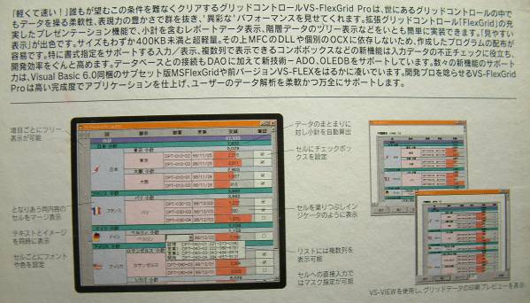 【28】 4949240102241 PowerTools VS-FlexGrid Pro 6.0J VSフレックスグリッド 開発 フレキシブル グリッドコントロール Grid Control