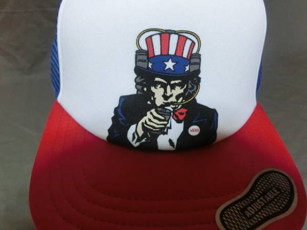 ◇USA購入 バンズ【VANS】イラストプリントデザイン メッシュCAP