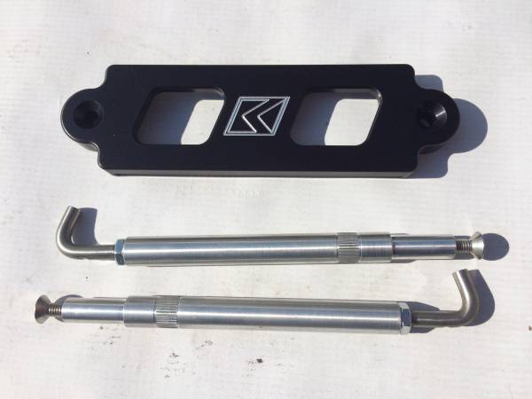K-tuned FD2 FG5 シビック BatteryTieDown 黒 バッテリーステー usdm typeR EG EK DC2 正規(guī)輸入品 即納