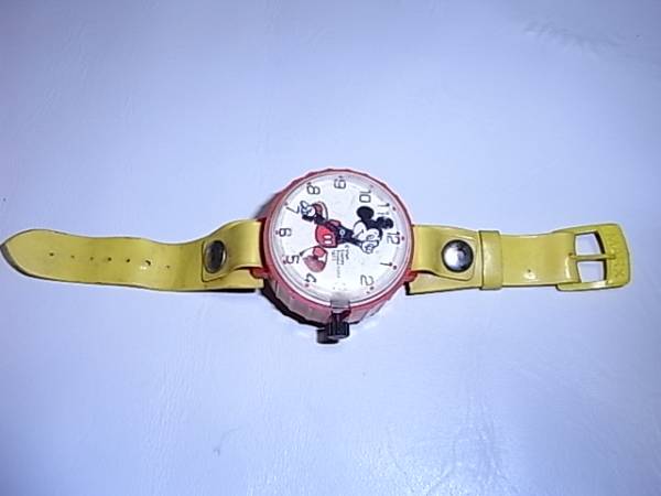 ■希少1970年代 ■MARX　TOYS社　可愛いミッキー　手巻き　時計