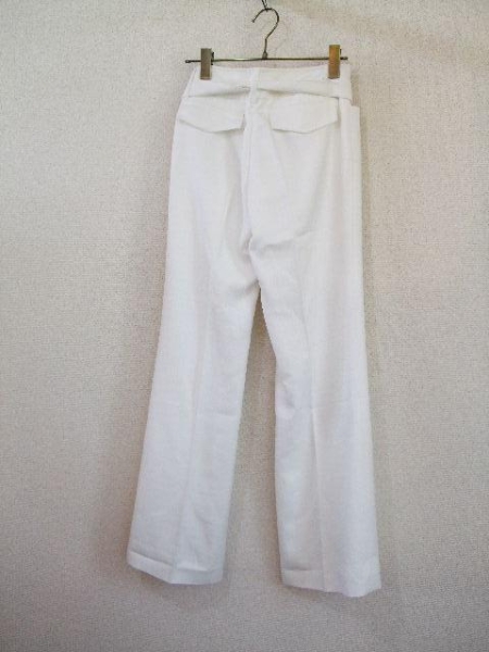 QUEENSCOURT白フレアパンツ（USED）71515②)