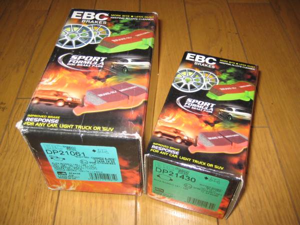 新品! 即決! 英國 EBC アルファロメオ 156 147 前/后　ブレーキパッド F/R