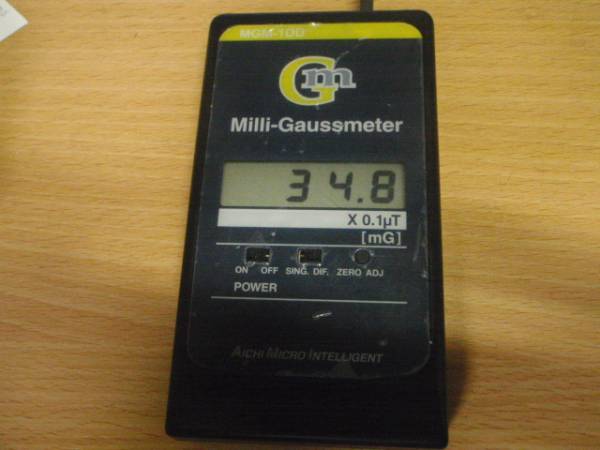 M011-01　AICHI MICRO製MILLI-GAUSSMETER　MGM-1DD(故障)