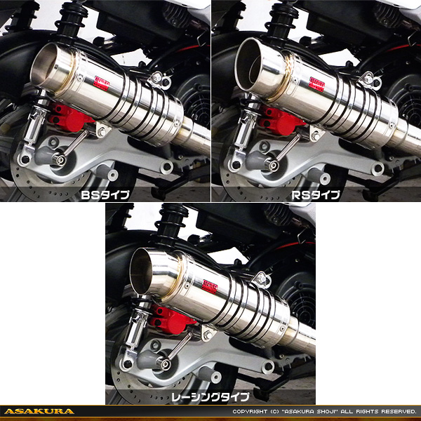 BW’S125(SEA6J)/BW’S R125用SHマフラー_画像3