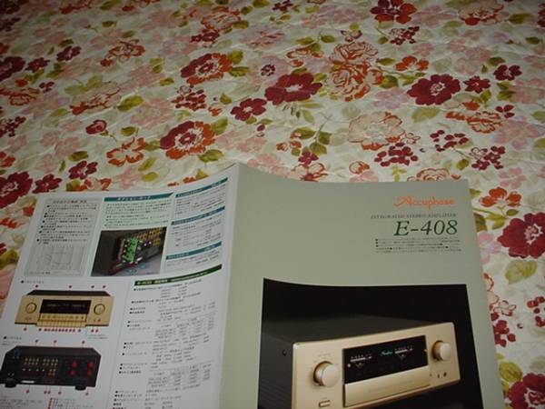  prompt decision!2003 year 10 month Accuphase E-408 catalog 