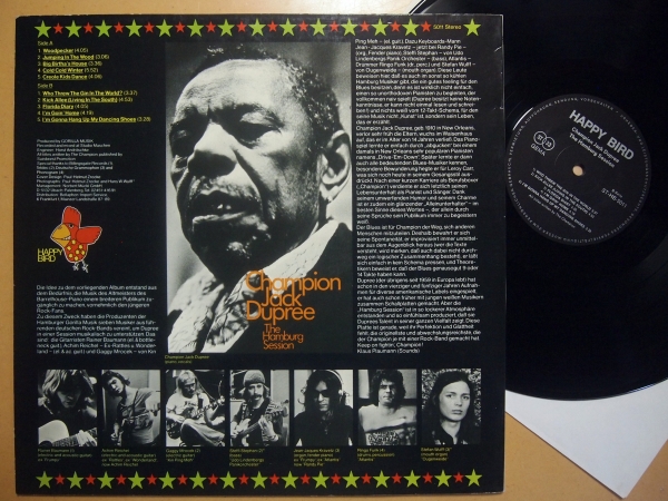 Chmpion Jack Dupree-Hamburg Session★独Orig.美盤_画像2