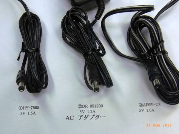 AC adapter ( acid chin g type ):NO. selection ..3 piece .1 collection 