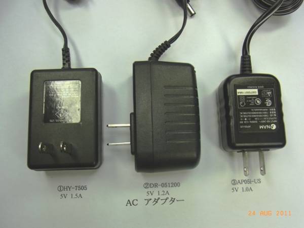 AC adapter ( acid chin g type ):NO. selection ..3 piece .1 collection 