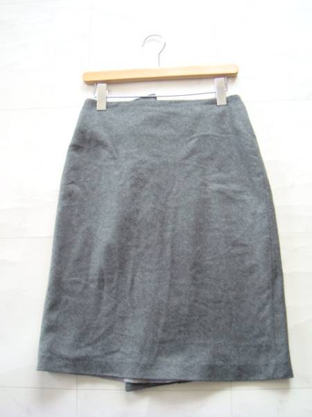 国内正規 DICE KAYEK 最高級 カシミアスカート size38 カシミヤ 100% サンフレール グレー_画像1