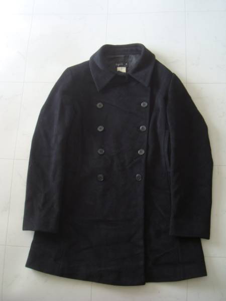 【SALE／37%OFF】 アニエスベー size2 ショートコート ブラック コート