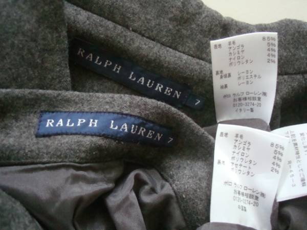 RALPH LAUREN グレーセットアップスーツ size7 ラルフローレン_こちらが一番近いお色になります。