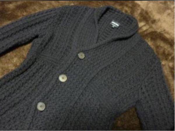 [ super-beauty goods ]joru geo Armani cable knitted cardigan 46