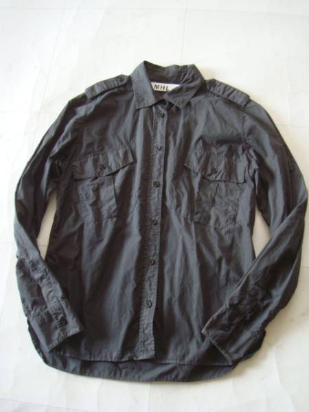 MHL 長袖シャツ size1 マーガレットハウエル 半袖シャツ