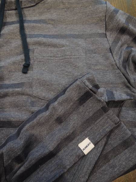 X-LARGE エクストララージ L/S STRIPE HOODED TEE 紺人気品 送料込