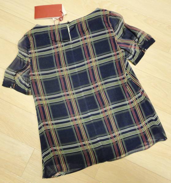 新品82%OFF マックスマーラ　Max Mara　シルクカットソー　ネイビー　40サイズ
