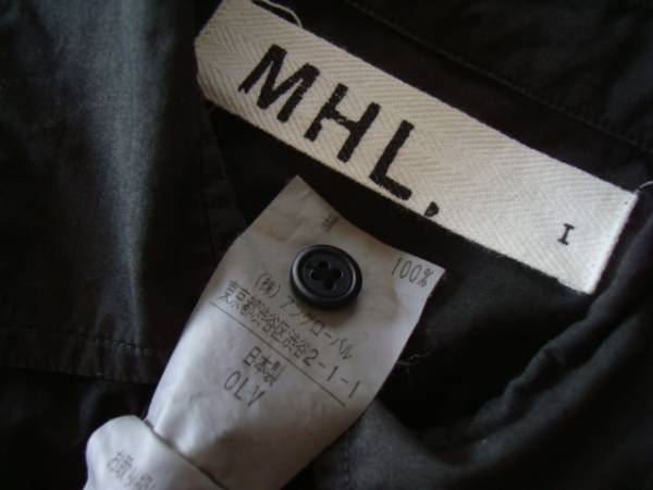MHL 長袖シャツ size1 マーガレットハウエル 半袖シャツ