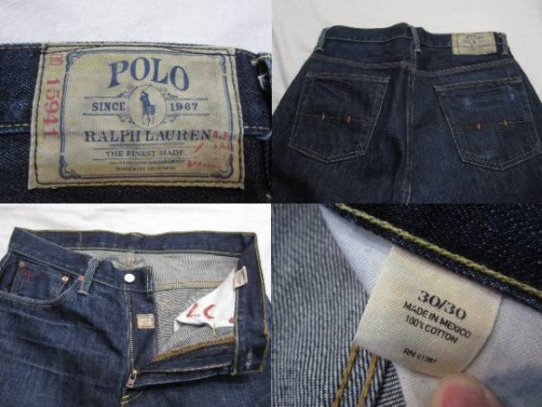 ポロラルフローレン USED加工 デニムパンツ W30