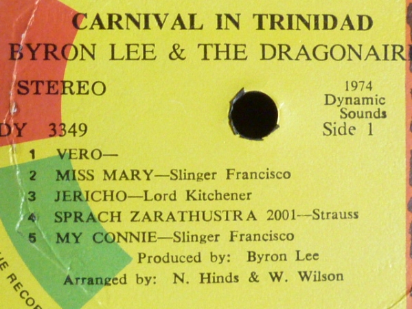 バイロン?リー/CARNIVAL IN TRINIDAD-3349 （LP）