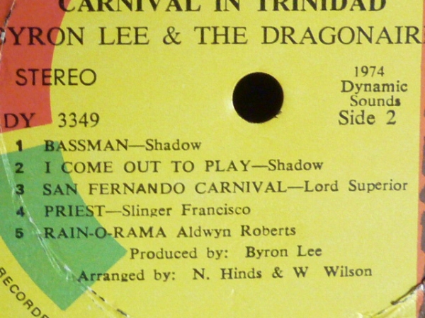 バイロン?リー/CARNIVAL IN TRINIDAD-3349 （LP）