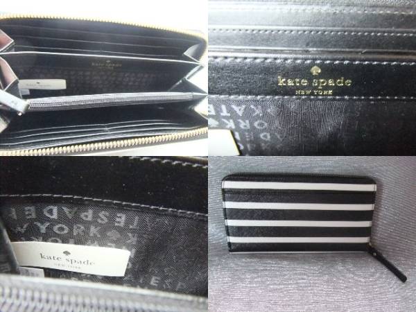  новый товар # Kate Spade # телячья кожа раунд застежка-молния длинный кошелек Y31,900