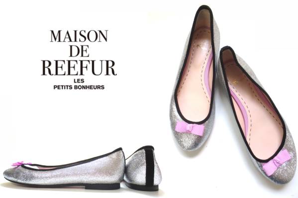 БЕСПЛАТНАЯ доставка на два результата! ★ M78 ♪ Maison de Reefur Silver Pumps Ladies Shoes 36 1/2 Mestititsbonheurs
