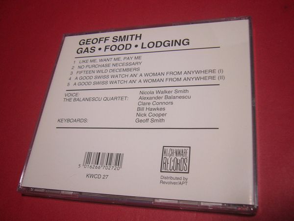 【稀少】CD ジェフ・スミス Smith Geoff ガス・フード・ロッジング Gas Food Lodging 現代音楽_画像3