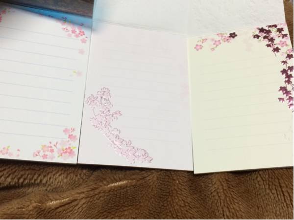 絵葉書☆絵ハガキ☆桜を見上げて☆さくら☆3種類セット