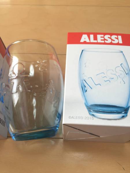 ●サントリー ボス オリジナル アレッシィ グラス ブルー2個 青●の画像3