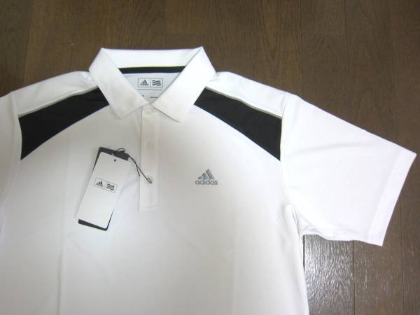 ◇アディダス　adidas　半袖ポロ　ホワイト　Ｍ　新品◇_画像1